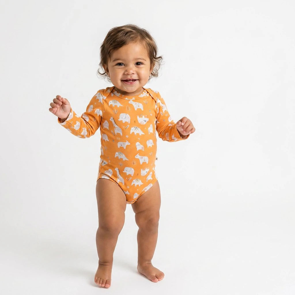 Bamboo Full Sleeve Body Suit - Safari Buddies