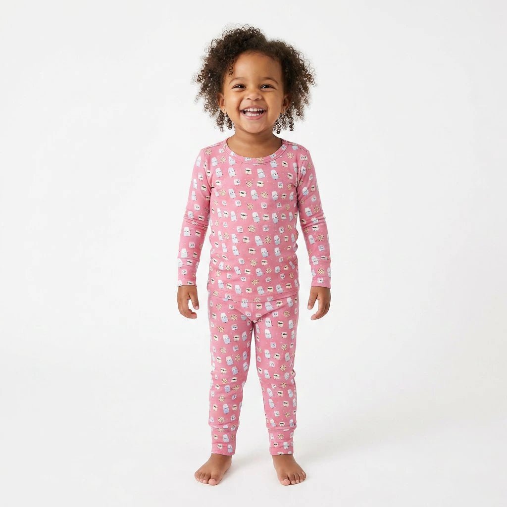 Bamboo 2 Piece PJ - Cookies & Milk - Kiddie Kips