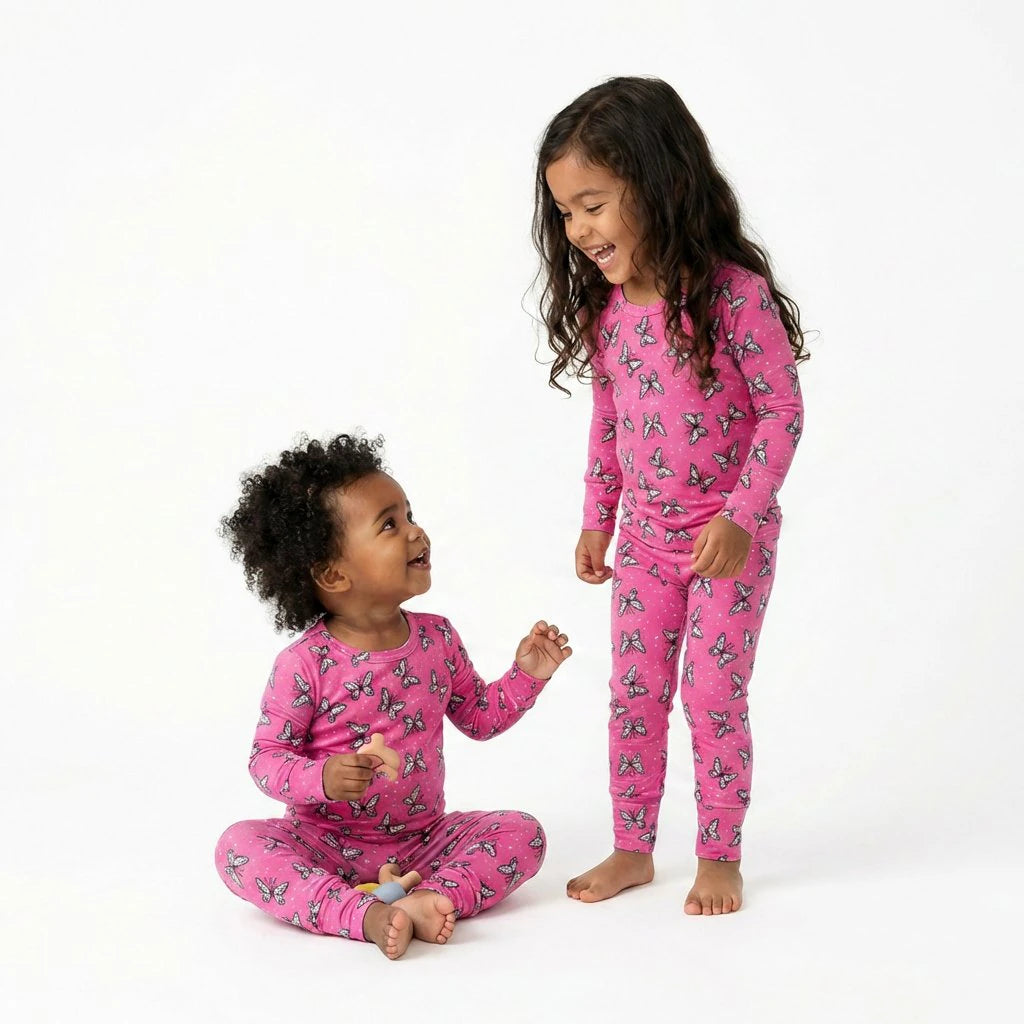 Bamboo 2 Piece PJ - Dreamy Flutters