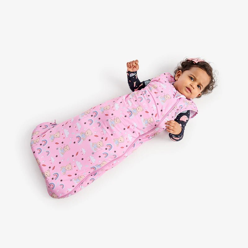 Bamboo Organic Muslin Sleep Sack - Teddy Snuggle - Kiddie Kips