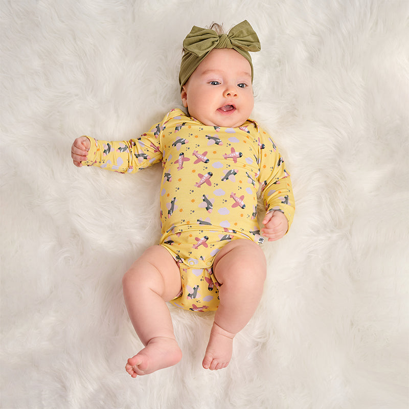 Bamboo Full Sleeve Body Suit - Dreamy Flight