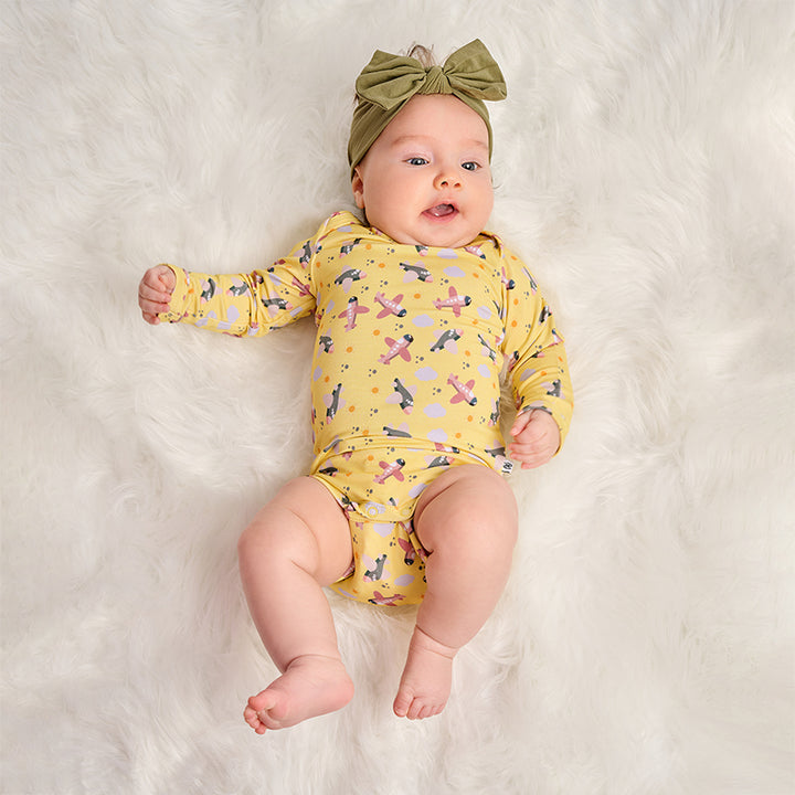 Full Sleeve Body Suit -Airplane Print