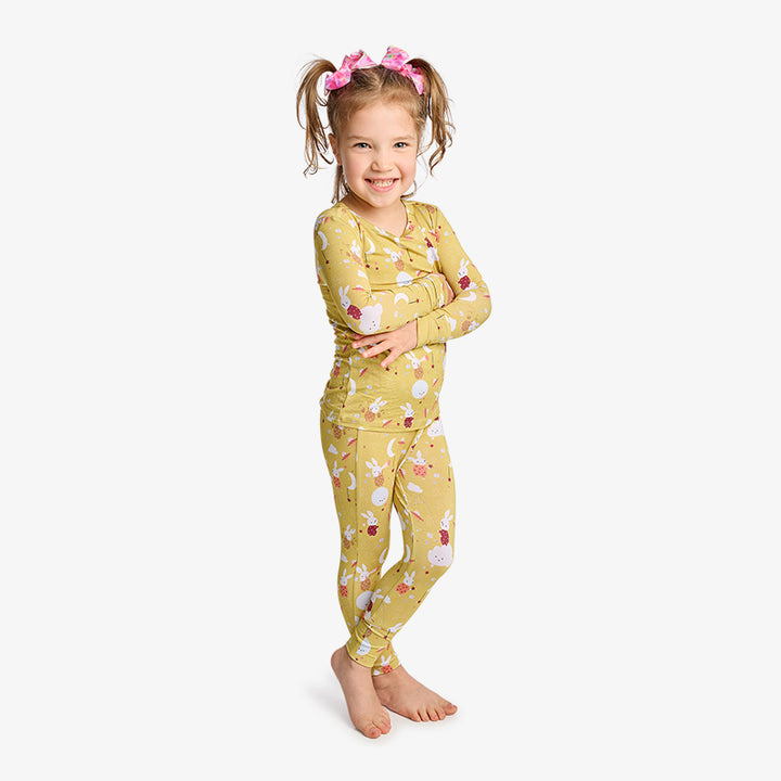 2 Piece PJ - Rabbit Print