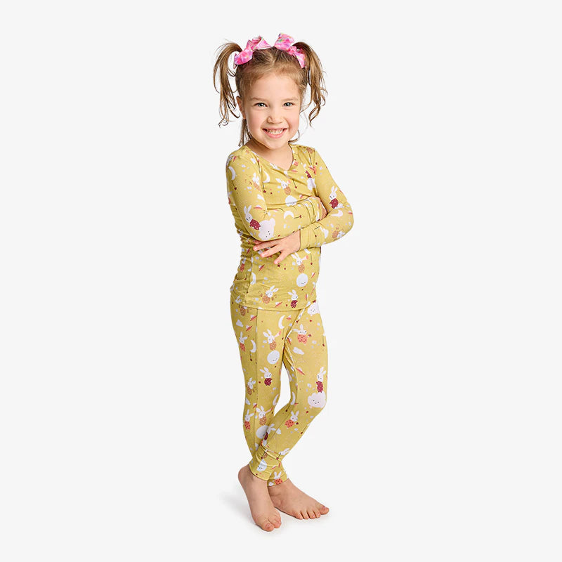 Bamboo 2 Piece PJ - Cozy Bunny