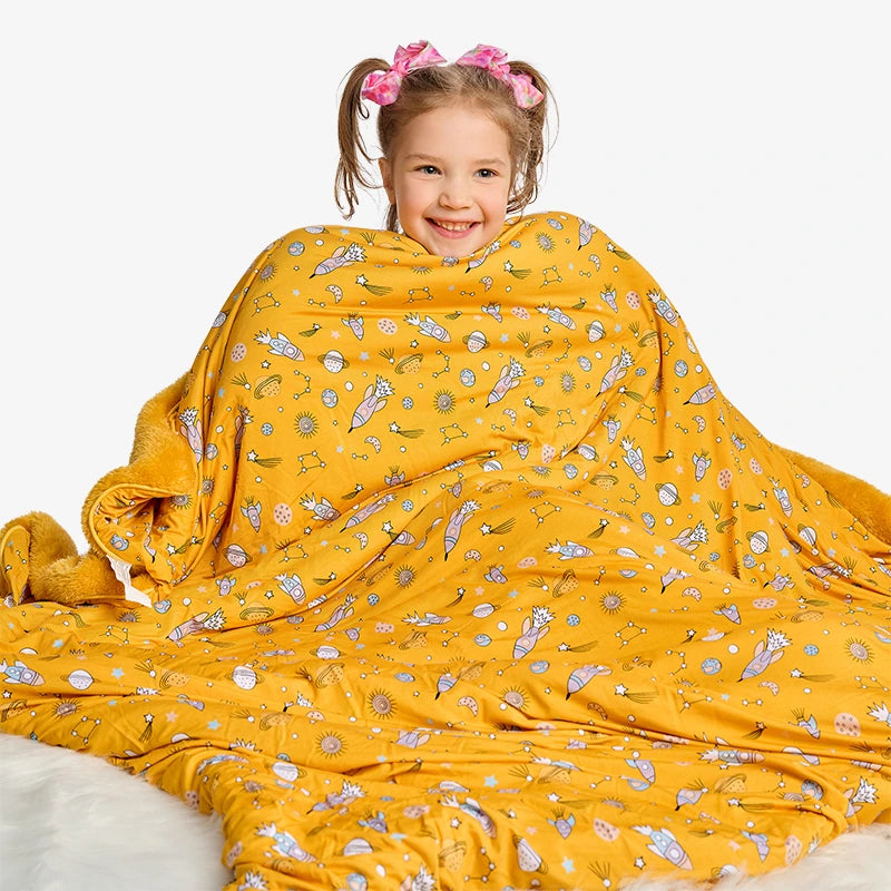 Plush Blanket - Rocket Galaxy I
