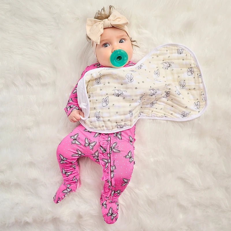 Tiny Tusk Muslin Burpy Bib Set - Kiddie Kips