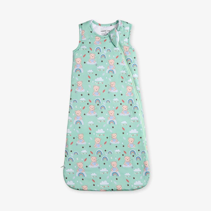 Bamboo Organic Muslin Sleep Sack - Teddy Snuggle - Kiddie Kips