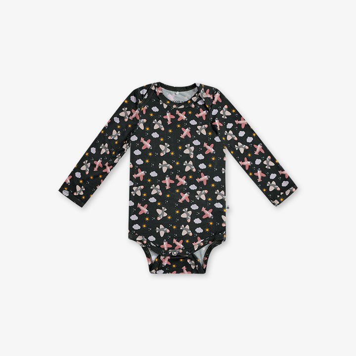 Full Sleeve Body Suit -Airplane Print