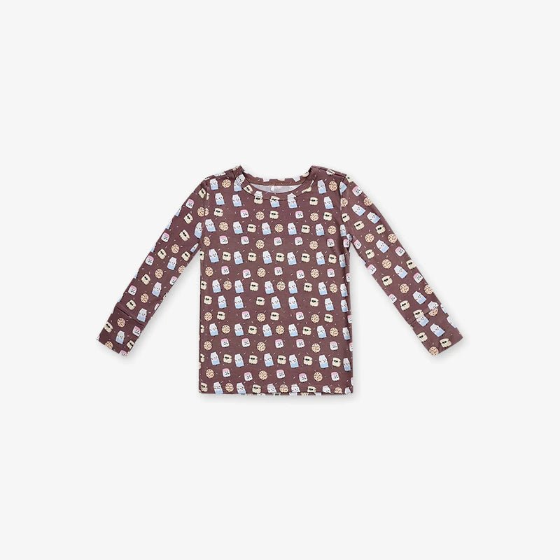 Bamboo 2 Piece PJ - Cookies & Milk - Kiddie Kips