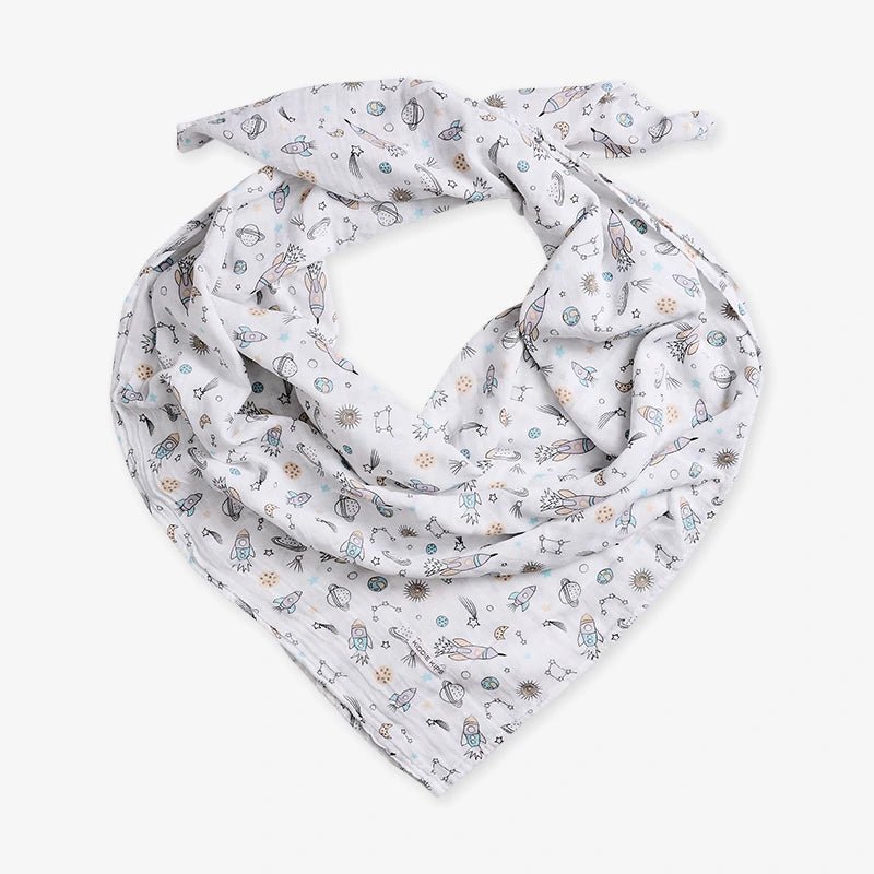 Muslin Swaddle - Rocket Galaxy - Kiddie Kips