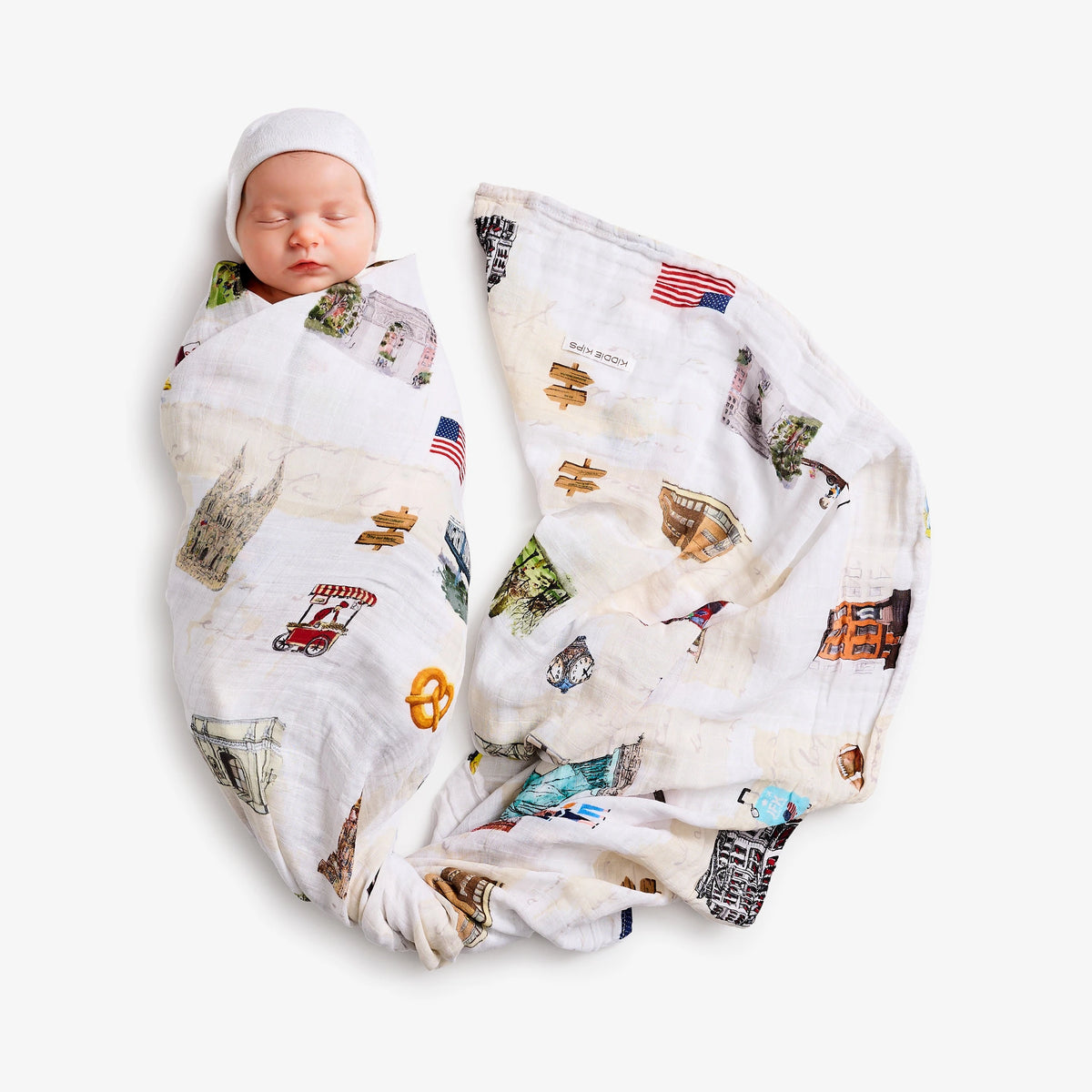 Muslin Swaddle - Little New Yorker - Kiddie Kips