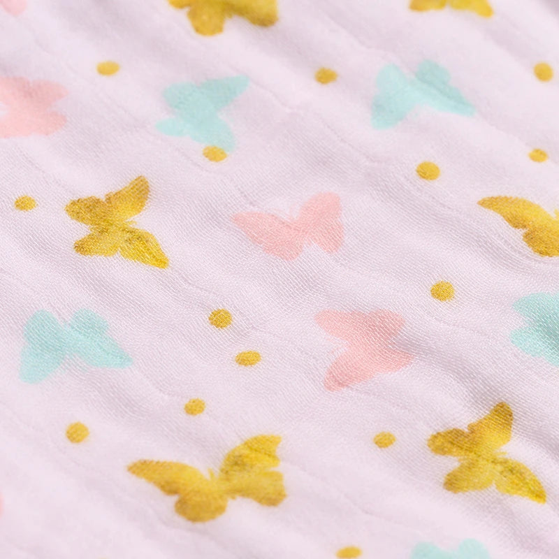 Muslin Burpy Bib - Butterfly Kisses