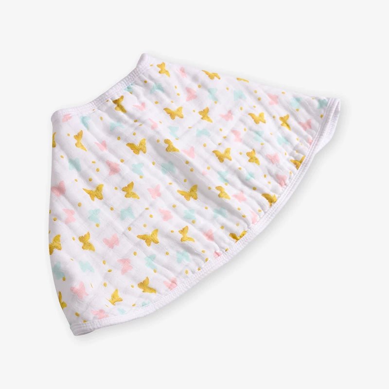 Muslin Burpy Bib - Butterfly Kisses - Kiddie Kips