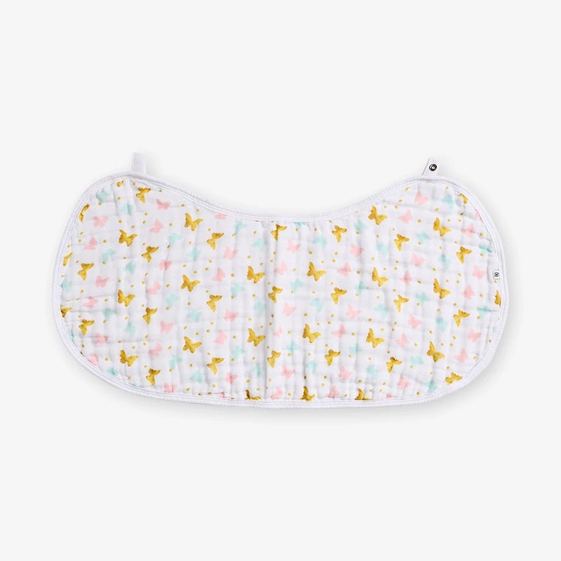 Muslin Burpy Bib - Butterfly Kisses - Kiddie Kips