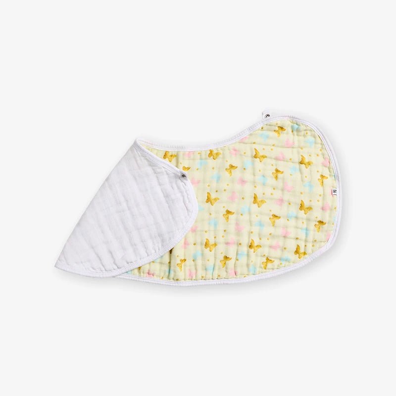 Muslin Burpy Bib - Butterfly Kisses - Kiddie Kips