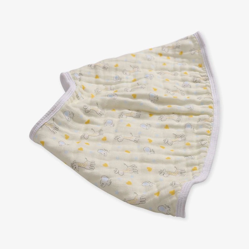 Muslin Burpy Bib - Giraffe Friends - Kiddie Kips