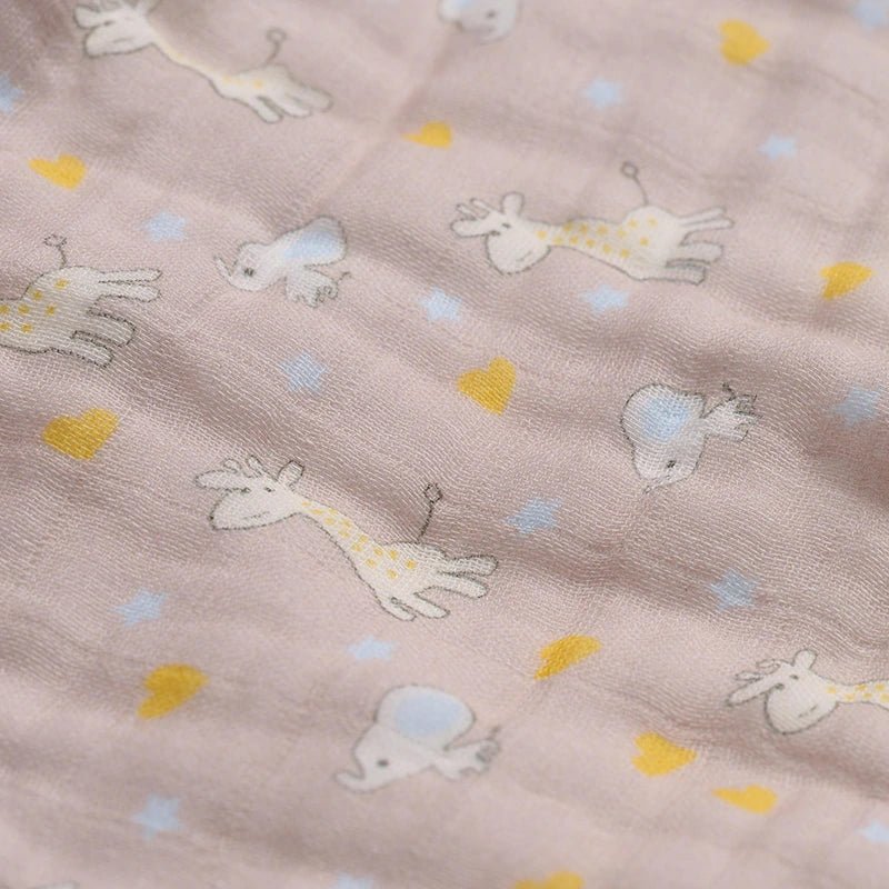 Muslin Burpy Bib - Giraffe Friends - Kiddie Kips