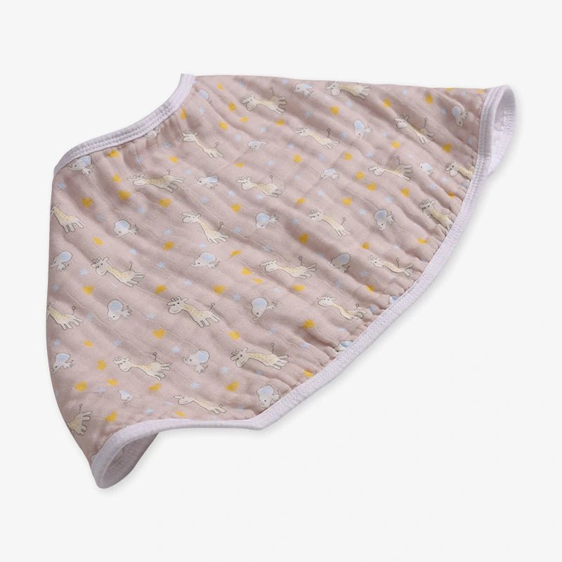 Muslin Burpy Bib - Giraffe Friends - Kiddie Kips