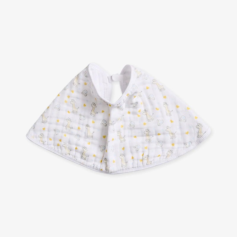 Muslin Burpy Bib - Giraffe Friends - Kiddie Kips