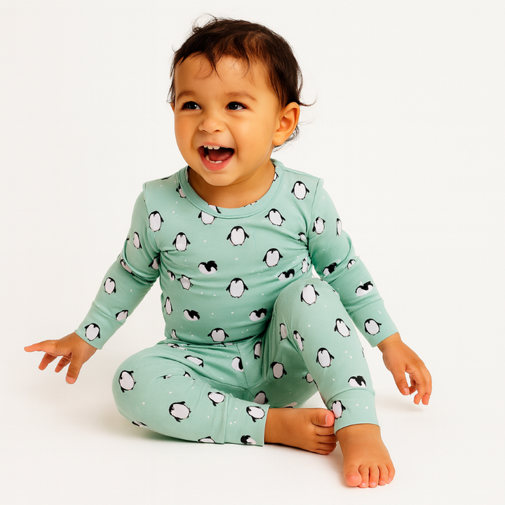 2 Piece PJ - Penguin Print