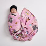 Muslin Swaddle - Little New Yorker - Kiddie Kips
