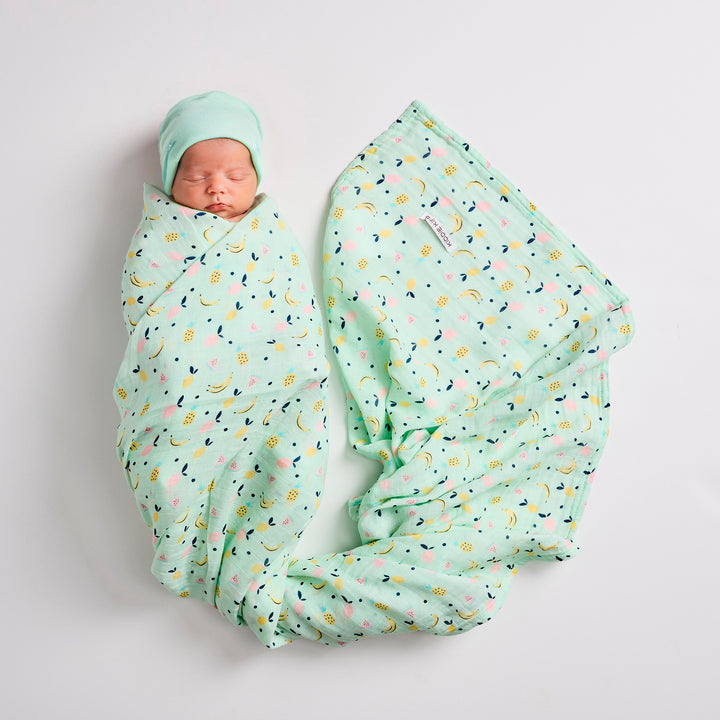 Muslin Swaddle - Fruits Print