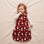 Bamboo Organic Muslin Sleep Sack - Teddy Snuggle - Kiddie Kips