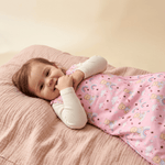 Bamboo Organic Muslin Sleep Sack - Teddy Snuggle - Kiddie Kips