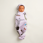 Bamboo Swaddle and Beanie - Dreamers World - Kiddie Kips