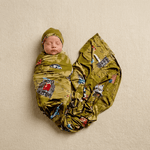 Bamboo Swaddle and Beanie - Little New Yorker - Kiddie Kips