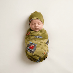 Bamboo Swaddle and Beanie - Little New Yorker - Kiddie Kips