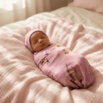 Bamboo Swaddle and Beanie - Little New Yorker - Kiddie Kips