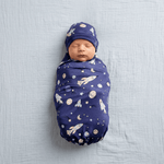 Bamboo Swaddle and Beanie - Rocket Galaxy - Kiddie Kips