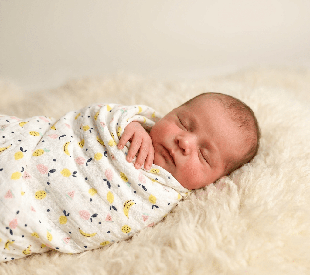 Muslin Swaddle - Citrus & Berries - Kiddie Kips