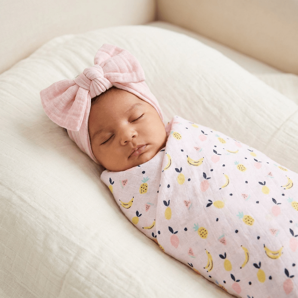 Muslin Swaddle - Citrus & Berries - Kiddie Kips