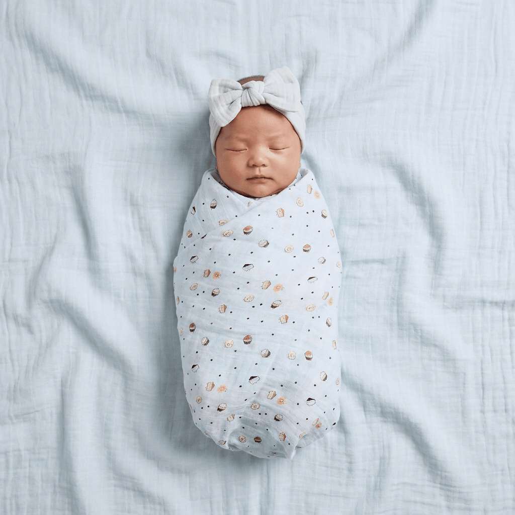 Muslin Swaddle - Donut Delight - Kiddie Kips