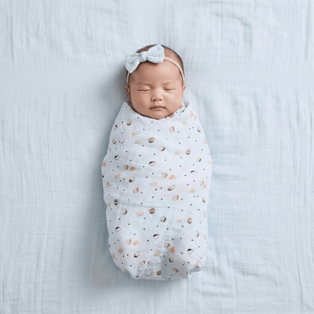 Muslin Swaddle - Donut Delight - Kiddie Kips