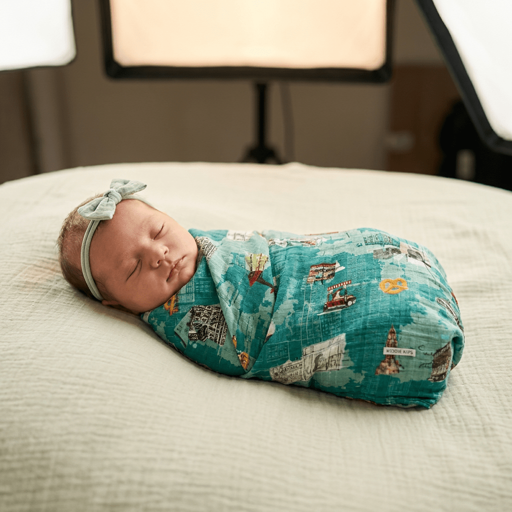 Muslin Swaddle - Little New Yorker - Kiddie Kips
