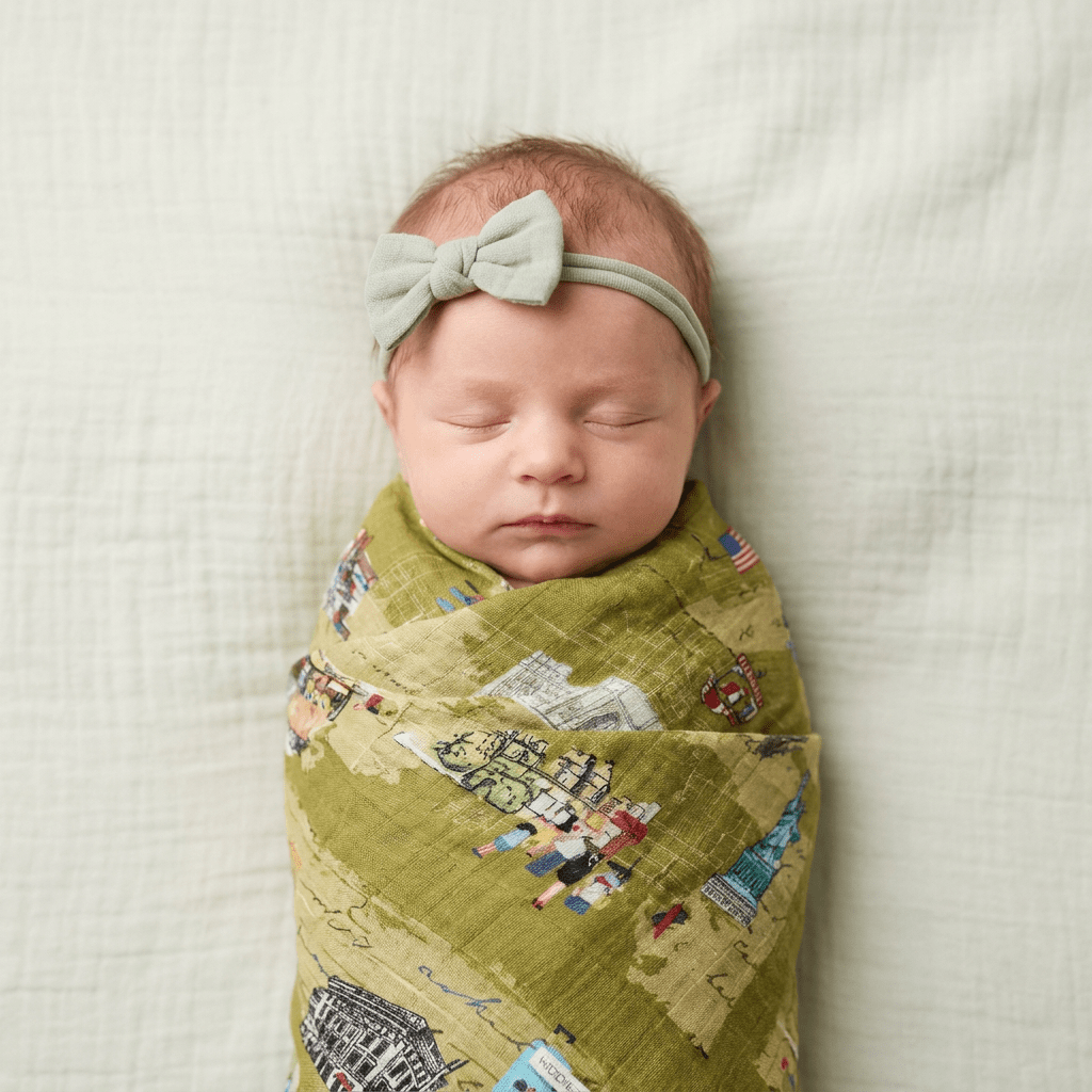 Muslin Swaddle - Little New Yorker - Kiddie Kips