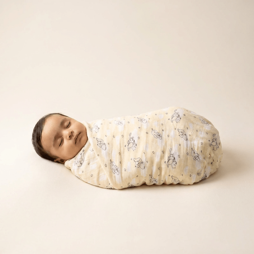 Muslin Swaddle - Tiny Tusk - Kiddie Kips